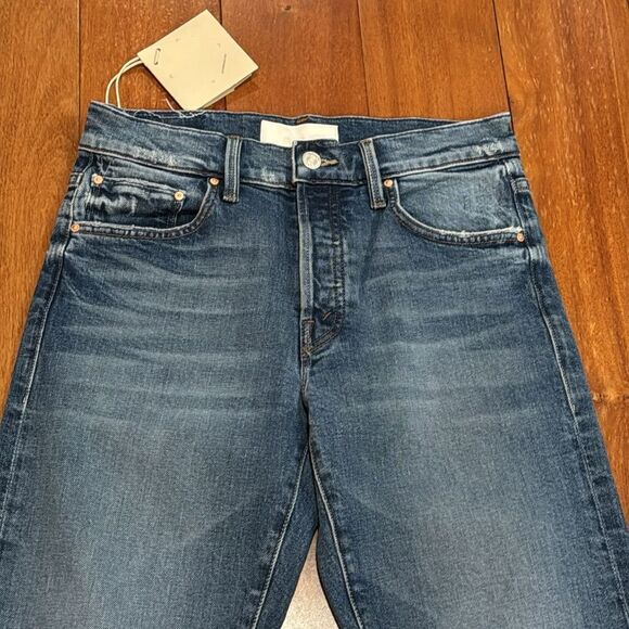NWT MOTHER Women's The Hiker Skimp Mid Rise Jeans Size 24 - Picture 4 of 14
